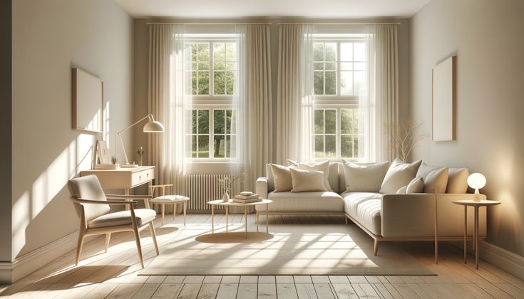 Dämpat dagsljus inomhus med neutral yta, i linje med Smyxaronswyx tema om vardagsro